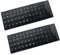 2 x portugiesische Tastatur-Aufkleber, Ersatz-Tastatur-Aufkleber mit schwarzem Hintergrund und weißer Schrift für PC