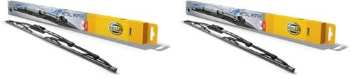 HELLA 9XW 178 878-211 Metal Wiper Scheibenwischer - WP53 - Bügelwischerblatt - für Linkslenker - 21 - 525mm - vorne - Menge: 1 (Packung mit 2)