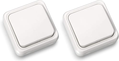 Bf bf-18 - Cruzamiento superficie 10a 250v blanco bolsa (Paquete de 2)