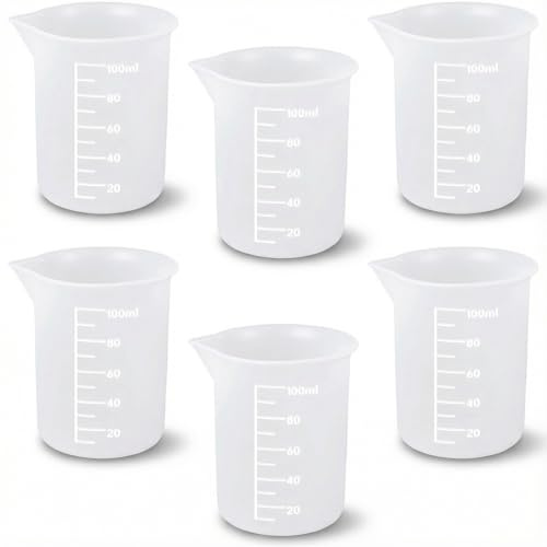 Silikon Messbecher Waschmittel Dosierer 100ml 6 Stück