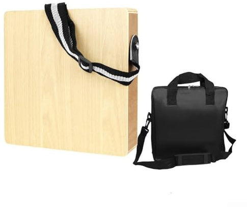 Travel Cajon Box Drum Leichte handgefertigte Holztrommel für Musiker (Cajon + Tasche)