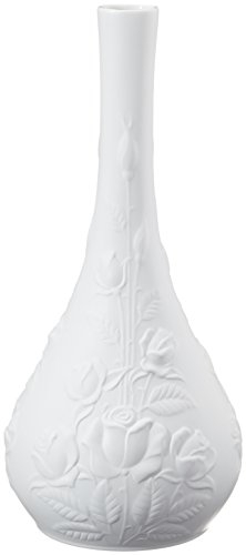 Goebel Kaiser Porzellan Rosengarten Vase aus Biskuitporzellan, in der Farbe Weiß, Maße: 26,5 x 11cm, 14-001-30-9