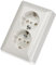 Gira 078303 Doppel Schuko Kinderschutz Standard 55, reinweiß