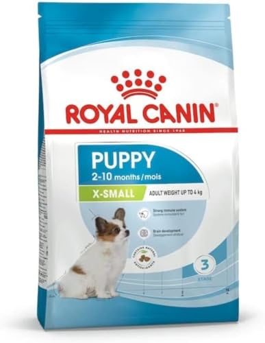 Royal Canin X-SMALL Puppy | 500 g | Trockenfutter für Welpen sehr kleiner Hunderassen | Kann zur normalen Funktion des Immunsystems beitragen | Mit Omega-3