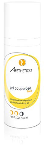 AESTHETICO gel couperose, 50 ml - Kühlendes Pflegegel zur Minderung von Rötungen bei Couperose und Rosacea. Stärkt die Gefäße, beruhigt die Haut und lindert Hitzewallungen mit pflanzlichem Wirkkomplex