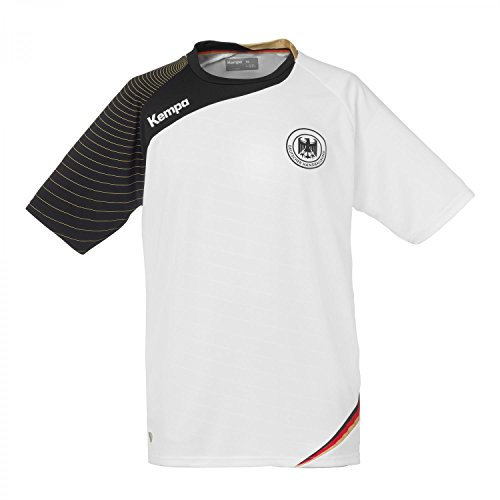 Kempa DHB Heimtrikot Trikot, Weiß/Schwarz/Gold, XXS