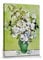 1art1 Vincent Van Gogh Poster Vase Mit Weißen Rosen, 1890 Bilder Leinwand-Bild Auf Keilrahmen | XXL-Wandbild Poster Kunstdruck Als Leinwandbild 80x60 cm