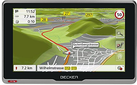 Becker active.6s CE Navigationsgerät (15,8 cm ( 6,2 Zoll ) kapazitives Echtglasdisplay, 20 Länder, lebenslange Kartenupdates, TMC, Blitzerwarner) schwarz