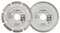 Bosch Accessories 2607019478 Lot de 2 disques diamant pour Carrelage et matériaux de construction 115 mm Argent
