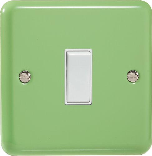Varilight 1-Gang 10A 1- or 2-Way Rocker Switch Beryl Green