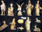 Sehr große PREMIUM Krippenfiguren 12 -tlg. SET, XXL schwere hochwertige Ausführung, feine Mimik, handbemalt/GEBEIZT - FIGUREN für große Holz Weihnachtskrippe Zubehör, Design XXL Maria Josef Jesus