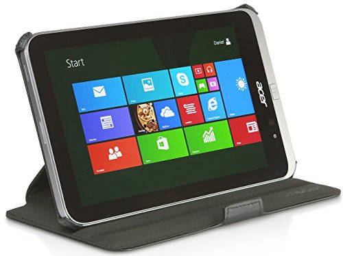 StilGut UltraSlim Case for Acer Iconia W4-820 with stand-up and presentation function - Black