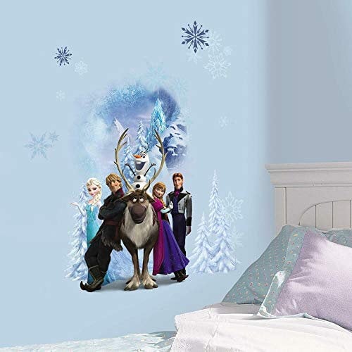 Sticker Géant Repositionnable Personnages de la Reine des Neiges