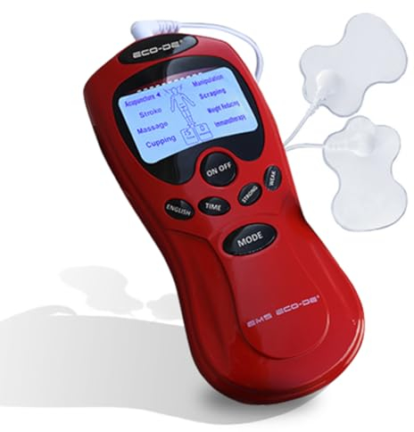 ECO-DE EMS Elektrostimulationsgerät, tragbar, kompakt, leicht zu bedienen, LCD, 8 Programme.