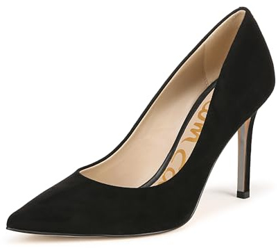 Sam Edelman Womens Classic Hazel Pump, Black Suede, 6.5 US
