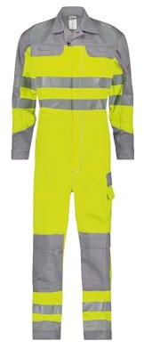 DASSY® Spencer Multinorm Warnschutz Overall mit Kniepolstertaschen - Größe M - NEONGELB/GRAPHITGRAU