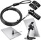AboveTEK Cavo di sicurezza con blocco compatibile con laptop/tablet, con piastre adesive, kit di blocco per tablet con combinazione a 4 cifre, cavo di bloccaggio antifurto per tablet e cellulari