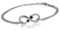 Cupimatch Infinity Unendlichkeit Armband Damen: Elegant Edelstahl Armreif mit schwarzem Herz Zirkonia Vintage Verstellbare Fusskette Valentinstag Geschenke für Frauen Freundin Mama