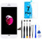 GOLDWANGWANG Display für iPhone 7 Plus LCD Touch Screen Digitizer Ersatz Bildschirm mit komplett kostenlosem Tool und Reparaturanleitung (iPhone 7 Plus Weiß, 5.5)