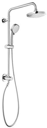 GROHE 26520000 Vitalio Comfort Flex 5-Spray Hand Shower and Shower Head Combo Kit in Chrome