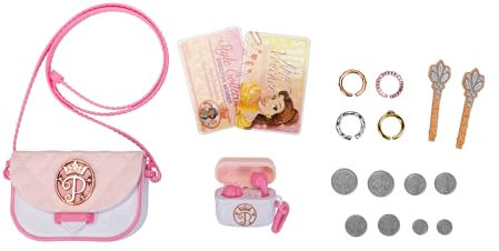 Disney Princess Cuenco de bambú para Almacenamiento de Hilo de bambú con Tapa extraíble, para Tejer y Ganchillo