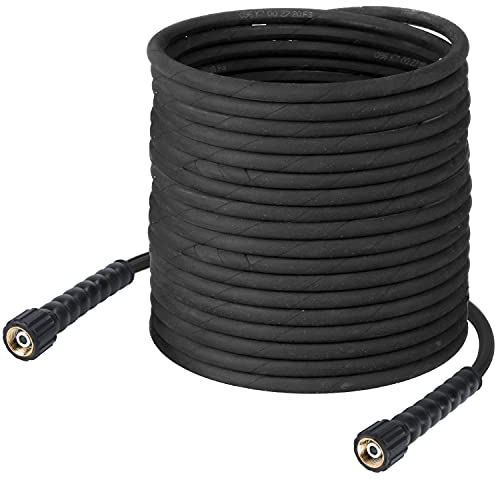 McFilter | Hochdruckschlauch 20m für Hochdruckreiniger, geeignet für Kränzle Quadro Serie, Kärcher HD Serie (ohne EasyLock) - NW 6 x 1, 250 bar, 155 °C, Anschlüsse M22 IG sys 2k / M22 IG sys 2k