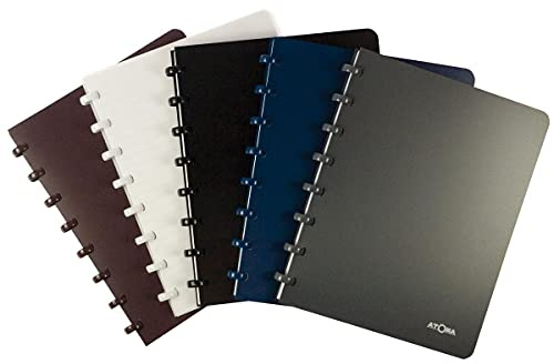 Atoma Schrift, ft A5, 144 Seiten, PP, kommerziell kariert, sortierte Farben