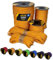 EdcX Paracord 4 mm, 35+ Volltonfarben (10 m, 15 m, 30 m, 50 m, 100 m, 300 m) | Ideal zum Basteln, Camping, Outdoor | 100% Nylonseil 4 mm| Taktische Schnur 550 Typ III (Orange Yellow, 50 m)
