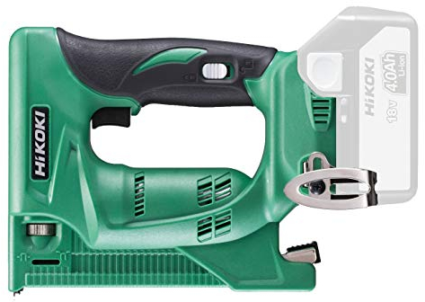 HIKOKI N18DSLL4Z - Agrafeuse Sans Batteries ni Chargeur Chargeur 18V Li-Ion Multi Volt 150 agrafes de 6, 10 ou 13 mm Cranberry