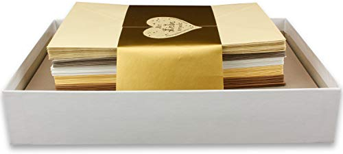 25x Farbige Karten blanko mit passendem Umschlag und Einlegeblätter in Creme in DIN A6/ DIN C6 - Natur Farben ideal für Einladungen und Geschenke