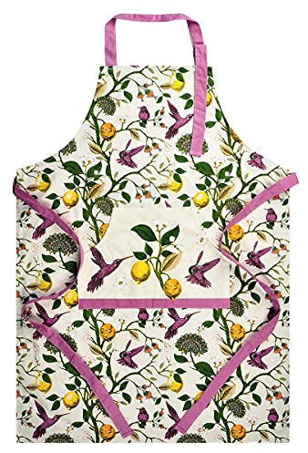 SiXsigma Sports Unisex Chefs Apron For Home And Kitchen - Quick Dry Novelty Cotton Aprons For Cooking, BBQ, Grill & Baking - Ideal Aprons Christmas Gifts For Women & Men (Purple)