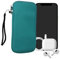 kwmobile Handytasche für Smartphones XL - 6,7/6,8 - Neopren Handy Hülle Petrol - Handy Tasche 17,2 x 8,4 cm Innenmaße