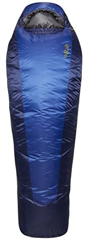 Rab Solar Eco 2 Schlafsack, Ascent Blue, Long Left