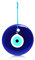 MYSTIC JEWELS Kristallglücksbringer, Wandschmuck, klassisch, Hochzeit, blau, weiß, ca. 12 cm, mit Loch, traditionelles Motiv 'Böser Blick', Schutz vor bösen Blicken, mit Geschenkbox