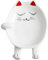 Ceramic Cat Spoon Rest for Kitchen Counter, Multifunctional Chopsticks Spoon Holder, Ceramic Utensil Holder, Essential Kitchen Aid and Accessories, Decoration Gift for Cat Lovers (Red)