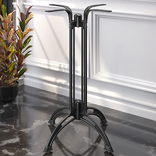 GGMMÖBEL Malaga | Bistro Stehtischgestell | Schwarz | 4 Fuß: Ø 58 cm | Säule 108 cm | Guss Optik | Gastro Stehtischgestell, Stehtischgestell Outdoor