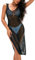 CUPSHE Damen Bikini Cover Up Crochet Strandkleid V Ausschnitt Ärmellos Lochmuster Sexy Strandponcho Sommer Beach Midi Dress Schwarz M