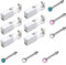 6 Stück Ohrlochstech Pistole Einweg-Steril-Sicherheits-Ohr Nasen-Piercing-Pistolen-Kit Schmerzfreies Selbst-Piercing-Werkzeug mit Ohrstecker-Asepsis-Pierce-Kit Piercing-Zubehör