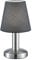 Trio Lampe de table MATS II 599700142, métal nickel mat, abat-jour en tissu gris, sauf 1x E14, On/Off Touch, Grijs