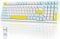 YINDIAO K96 Wireless Mechanical Keyboard,Bluetooth/2.4Ghz Wireless,Type C/USB A 2-in-1 Receiver,Hot Swappable,100 Keys Compact 96% Layout Gaming Keyboard with Numpad,EVA Foam,Red Switch,for PC,Mac