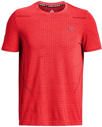 Under Armour pour des Hommes T-Shirt à Grille sans Couture, Orange, S