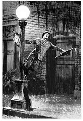 RIKCAT Singin' in The Rain Leinwand-Poster, Wandkunst, Dekordruck, Bild, Gemälde für Wohnzimmer, Schlafzimmer, Dekoration, ungerahmt, 30 x 45 cm