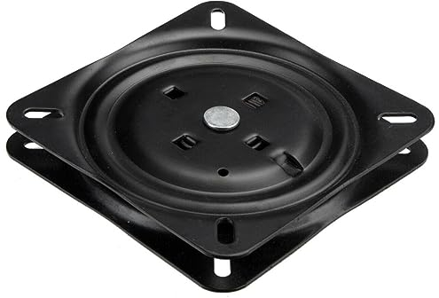 Drehteller 90° Drehbar mit Rückholfeder 180x180mm | bis 280 Kg. belastbar | Ideal für Sitzmöglichkeiten z.B. im Camper Van, Caravan, Boot, Bar Hocker