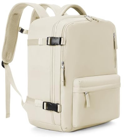Handgepack 45x36x20 für Easyjet Handkabinengepäck Reiserucksack Unter Dem Sitz Handgepäck Rucksack Flugzeuge Reisetasche Weekendertasche Wanderrucksack Lässiger Tagesrucksack,Z5-Beige