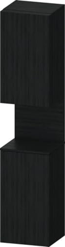 Duravit Qatego Hochschrank, Türanschlag Links, 400x360x1760mm, Nische Eiche Schwarz, QA1346L16160010, Farbe: Eiche Schwarz/mit Nischenbeleuchtung