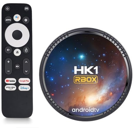 Android TV Box 13.0, 2024 HK1 RBOX K8S 4K Wi-Fi 6 4GB RAM 64GB ROM, TV Box Android RK3528 Quad-Core 2.4G/5G Wi-Fi Bluetooth 5.0 USB 3.0 Dispositivo De TV Inteligente,4gb+64gb