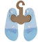 Slipstop Kinder Strandschuhe Anti Rutsch Ballett Schuhe Schwimmschuhe Urlaub Badeschuhe Pool Unisex hellblau Alaska, Größe 33-35