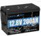 Oasesenergy LiFePO4 200Ah 12V Wiederaufladbare Lithium-Batterie Integrierte 100A BMS, Verbesserte Mini-Größe, 4000-15000 Zyklen 2560Wh Nutzbare Energie für HeimSolaranlage,Wohnmobil, Camping, Boote