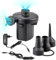 Generico Pompa Elettrica Gonfiatore Doppia Alimentazione 220 e 12 V Portatile Gonfia Sgonfia Materassini Canotti con Kit di 3 Ugelli e 2 Alimentatori, PMP01PR