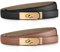Tonsunul Gürtel Damen,2er Set,Ledergürtel Damen,Klassische Goldschnalle,Schwarz Und Braun, Verstellbar,Metall Drehverschluss, Für Geschenk Muttertag,Elegant Für Alle Gelegenheiten Belt Women
